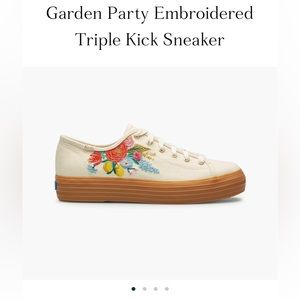 Rifle Paper Co “Garden Party” Embroidered Keds Triple Kick Sneaker